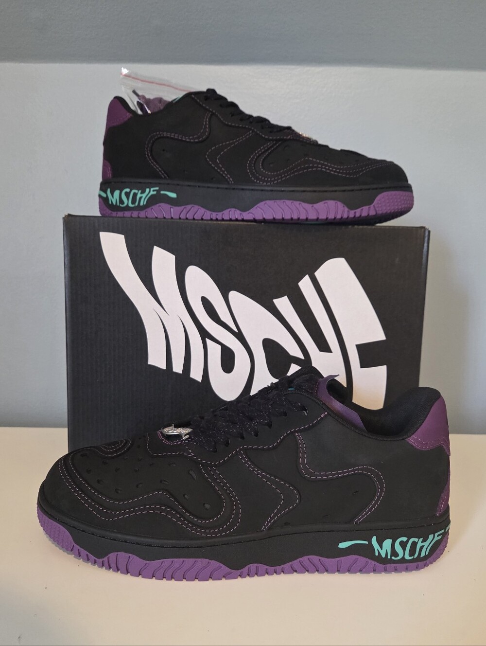 🆕️ MSCHF super Normal 2 Mars Black Purple Black Low Top Sneaker Size 11